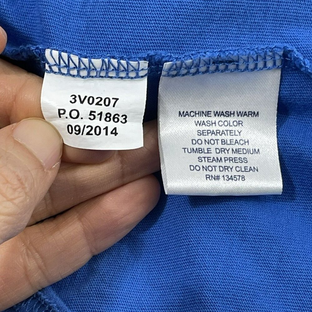 Vineyard Vines Sailing Boat TShirt Kid Boy Girl Size L 16/18 Long Sleeve Blue - Picture 10 of 10